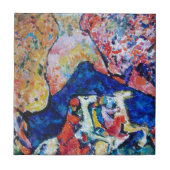 Wassily Kandinsky Pferdereiter-Blauberge Fliese (Vorderseite)