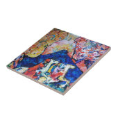 Wassily Kandinsky Pferdereiter-Blauberge Fliese (Seite)