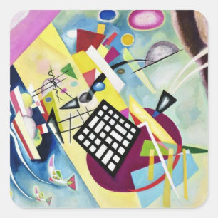 Wassily Kandinsky Quadratischer Aufkleber