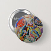 Wassily Kandinsky Roter Fleck Klassische Abstrakte Button (Vorne & Hinten)