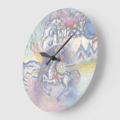 Wassily Kandinsky - Saint George & The Horsemen Große Wanduhr (Winkel)