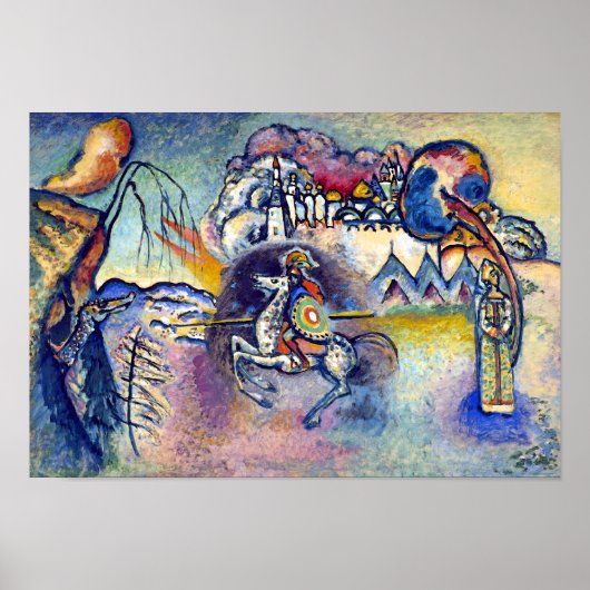 Wassily Kandinsky - Saint George & The Horsemen Poster (Vorne)