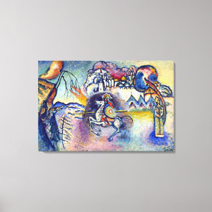 Wassily Kandinsky - Sankt Georg & Die Reiter Leinwanddruck