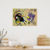 WASSILY KANDINSKY - Schwarz und Violett Poster (Küche)