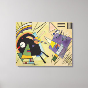 WASSILY KANDINSKY - Schwarzes und Veilchen Leinwanddruck