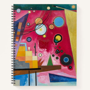 Wassily Kandinsky Schweres Rot 1924 Abstrakte Kuns Notizblock