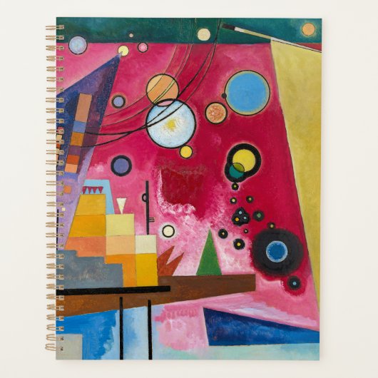 Wassily Kandinsky Schweres Rot 1924 Abstrakte Kuns Planer (Vorderseite)