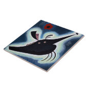 Wassily Kandinsky - Spitzes Schwarz, Fliese (Seite)