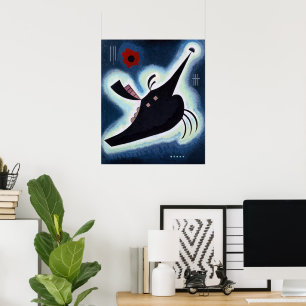 Wassily Kandinsky - Spitzes Schwarz. Poster
