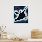 Wassily Kandinsky - Spitzes Schwarz. Poster (Küche)
