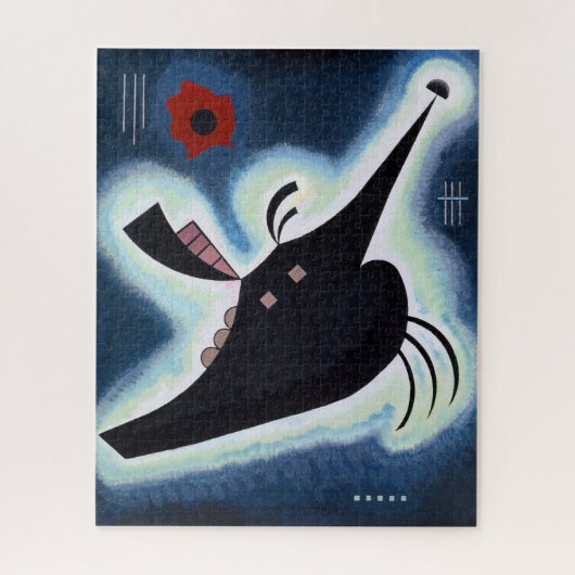 Wassily Kandinsky - Spitzes Schwarz. Puzzle (Vertikal)