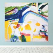 Wassily Kandinsky - The cow (1910) Leinwanddruck (Insitu (Holzboden))