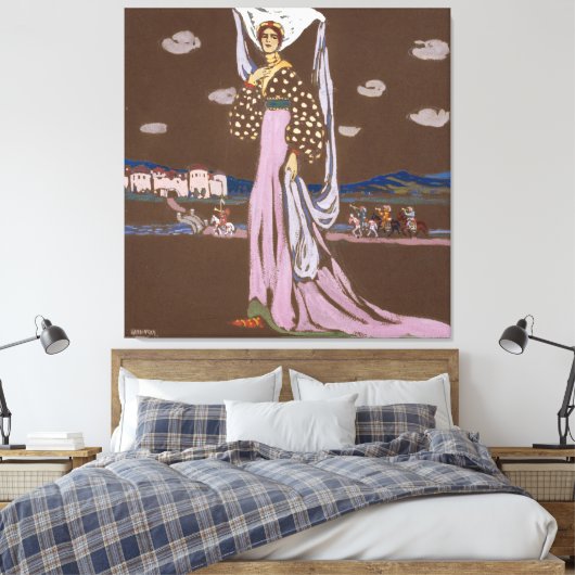 Wassily Kandinsky - The Night (Walking Lady) Leinwanddruck (Insitu (Schlafzimmer))