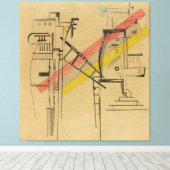 Wassily Kandinsky - Transmission (1935) Leinwanddruck (Insitu (Holzboden))