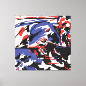 Wassily Kandinsky - Two Women in a Moonlit Land Leinwanddruck (Vorderseite)