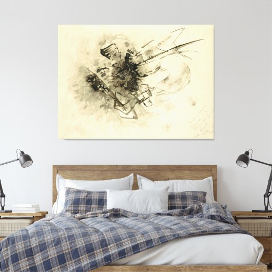 Wassily Kandinsky - Untitled (1916) - 319813 Leinwanddruck (Insitu (Schlafzimmer))