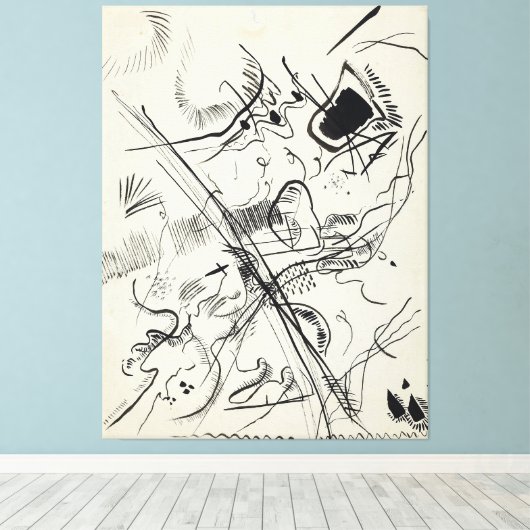 Wassily Kandinsky - Untitled  Leinwanddruck (Insitu (Holzboden))