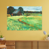 Wassily Kandinsky - Vasilevskoë – Barn With Pony  Leinwanddruck (Insitu (Wohnzimmer))