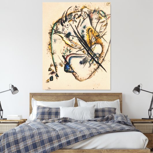 Wassily Kandinsky - Watercolour with Seven Strokes Leinwanddruck (Insitu (Schlafzimmer))