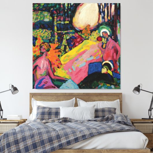 Wassily Kandinsky - Weisser Klang (White Sound) Leinwanddruck (Insitu (Schlafzimmer))