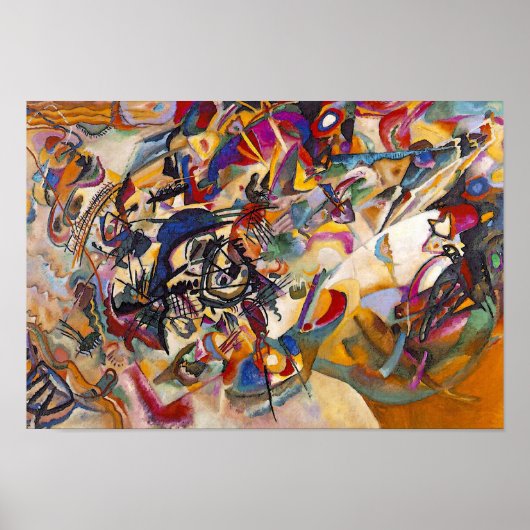 Wassily Kandinsky - Zusammensetzung 7 Abstrakt Art Poster (Vorne)