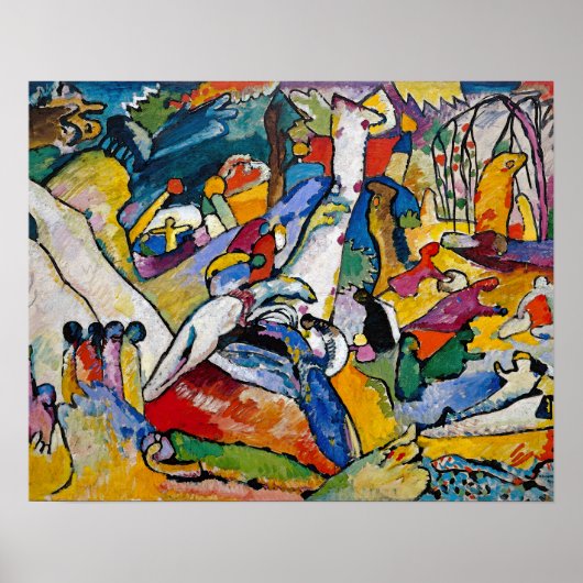 Wassily Kandinsky - Zusammensetzung II Abstrakt Ar Poster (Vorne)