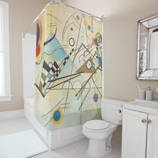 Wassily Kandinsky-Zusammensetzung IV 1911-Abstrakt Duschvorhang (Beispiel)