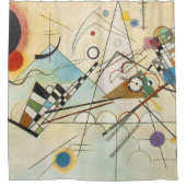 Wassily Kandinsky-Zusammensetzung IV 1911-Abstrakt Duschvorhang (Vorderseite)