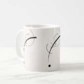 Wassily Kandinsky's 'Free Curve to the Point' Kaffeetasse (Vorderseite Links)
