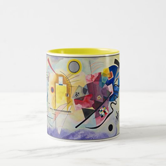 Wassily Kandinsky's Jaune Rouge Bleu Zweifarbige Tasse (Mittel)