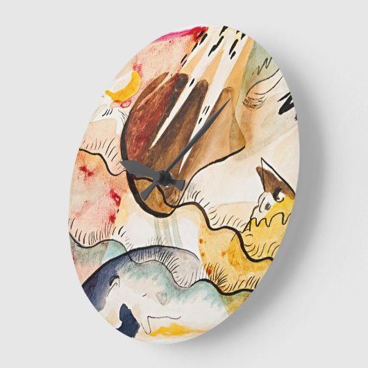 Wassily Kandinskys Regenlandschaft Große Wanduhr (Winkel)