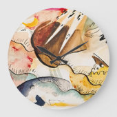 Wassily Kandinskys Regenlandschaft Große Wanduhr (Vorderseite)