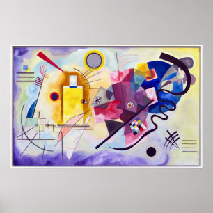 Wassisch-Kandinsky-Gelb-Rot-Blau Poster