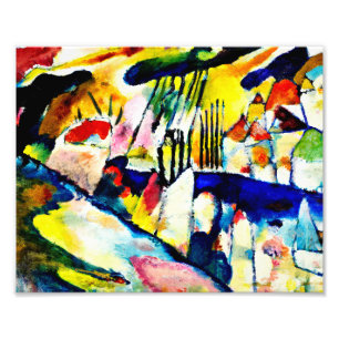Wassisch Kandinsky - Landschaft mit Regen Fotodruck