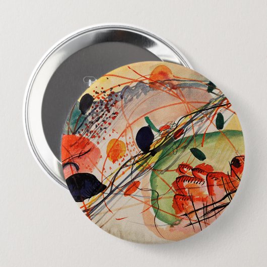 Wassisch Kandinsky - Wasserfarbe 6 Button (Vorne & Hinten)