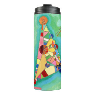 Wassisches Mehrfarbiges Dreieck Kandinsky Thermosbecher