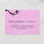 Wässriges Rosa der Rabattkarte (Rückseite)