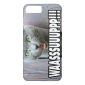 WASSUP - Cat Meme Case-Mate iPhone Hülle (Rückseite)