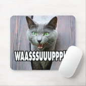 WASSUP - Cat Meme Mousepad (Mit Mouse)