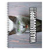 WASSUP - Cat Meme Notizblock (Vorderseite)