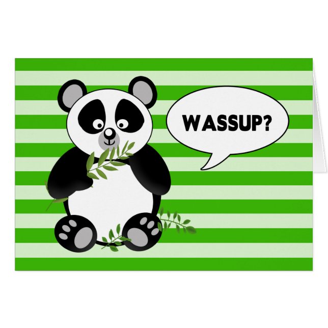 WASSUP - Hi - Panda Bear - Humor (Vorderseite (Horizontal))