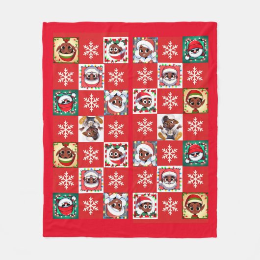 Wassup Saint Nick, sind U Real Blanket Fleecedecke (Vorderseite)