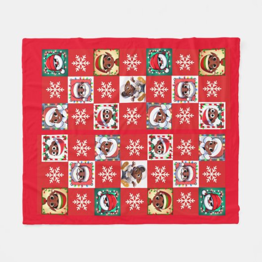 Wassup Saint Nick, sind U Real Blanket Fleecedecke (Vorderseite (Horizontal))