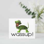 Wassup Turtle Postkarte (Stehend Vorderseite)
