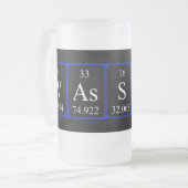Wassus periodische Tafelworte frostige Tasse (Vorderseite Links)