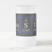 Wassus periodische Tafelworte frostige Tasse (Mittel)