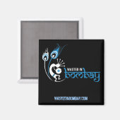 WastedInBombay.com Magnet (Vorderseite/Rückseite)