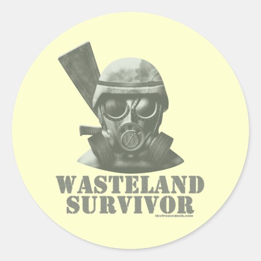 Wasteland Survivor Runder Aufkleber (Vorderseite)
