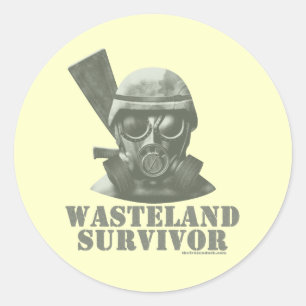 Wasteland Survivor Runder Aufkleber
