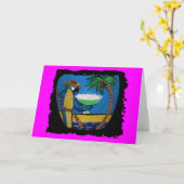 Wastin Away Parrots Karte (Gelbe Blume)